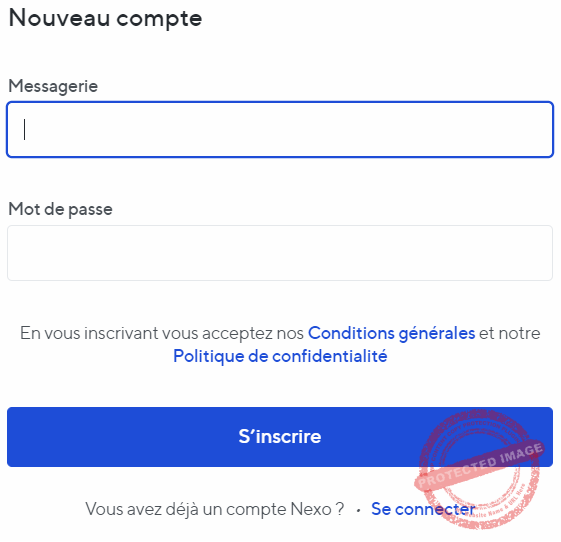 Nexo - Inscription