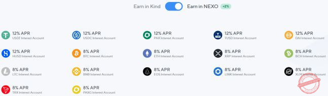 Taux Nexo