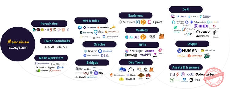 L'écosystème de la crypto Moonriver