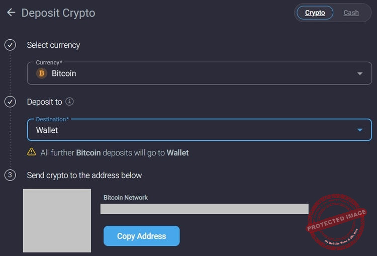 Déposer des cryptos sur votre wallet