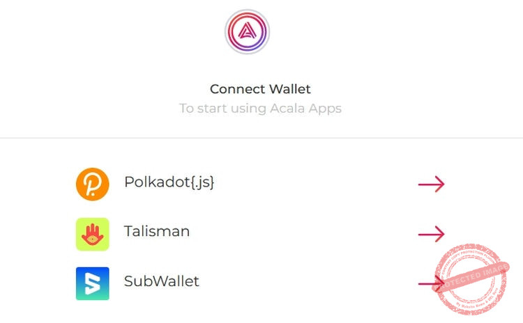 Connecter son portefeuille à AcalaApps