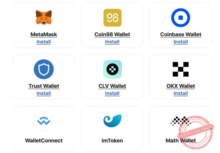 Les wallets que l'on peut connecter pour utiliser les fonctionnalités DeFi