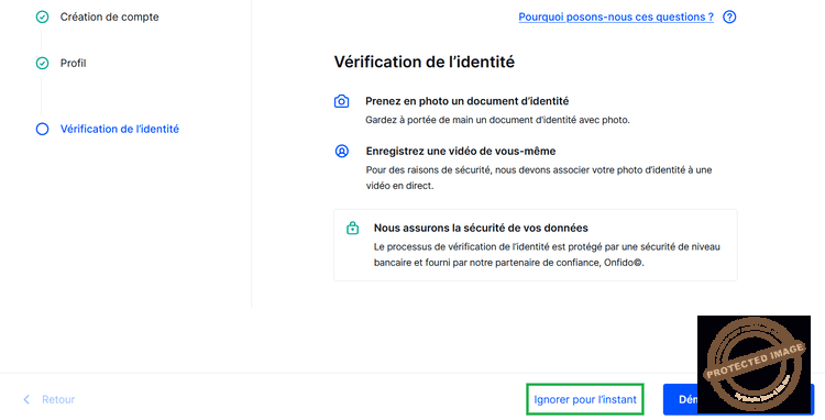 Vérifier son identité