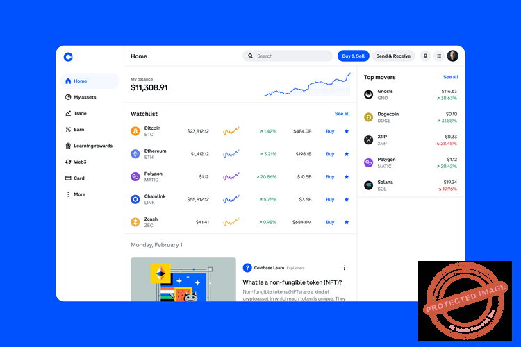 Gérer ses cryptomonnaies avec l'interface web