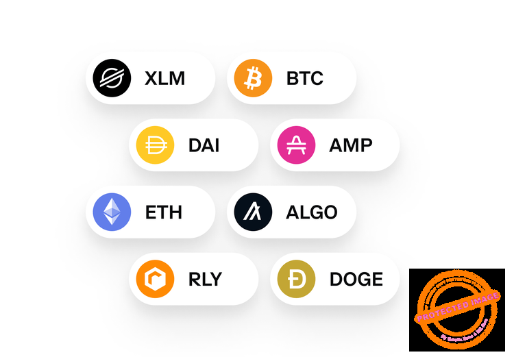 Quelques cryptos qu'il est possible d'utiliser pour la carte Coinbase