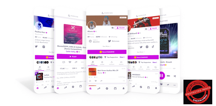 Les auditeurs peuvent écouter de la musique en ligne grâce à l'application mobile Audius