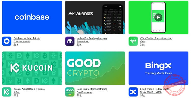 La quasi-totalité des plateformes de trading crypto disposent d'une application mobile