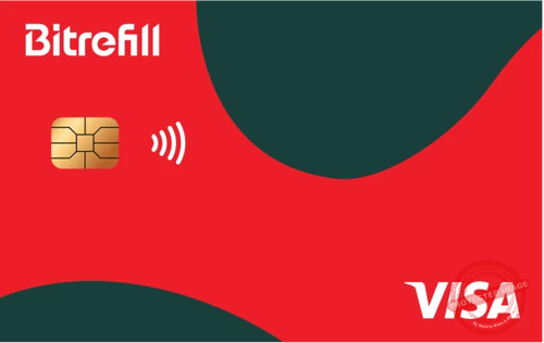 Avis carte Bitrefill : Carte VISA virtuelle et physique