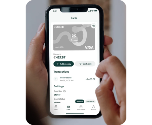 Carte Bitrefill : Une application mobile pour gérer son compte en temps réel