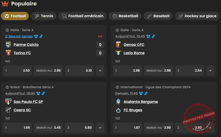 Les paris sportifs