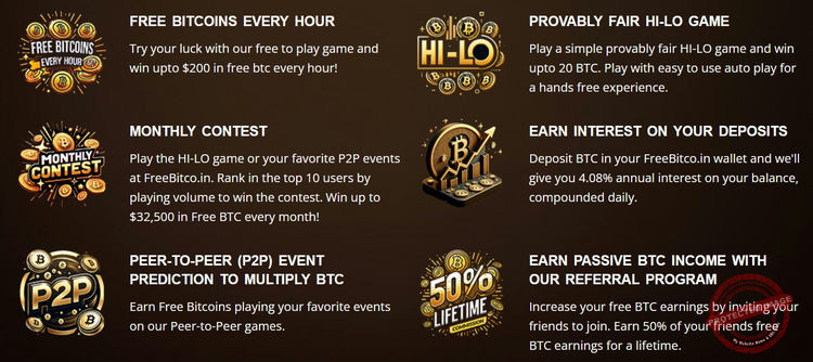 Toutes les features de Freebitcoin