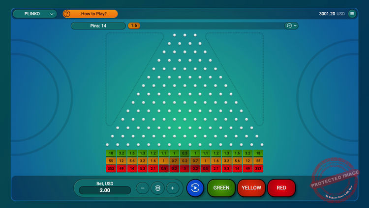 Rendez-vous sur le site de Spribe pour jouer gratuitement à Plinko