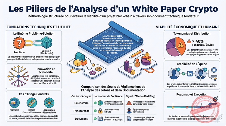 Les piliers d’analyse d’un livre blanc crypto